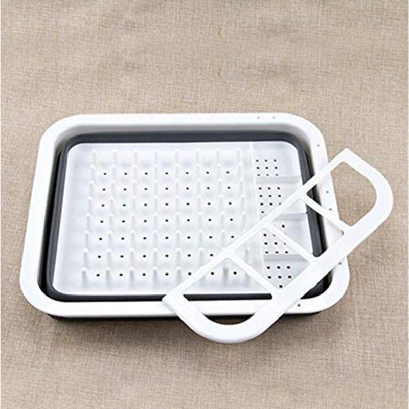 RV Portable Tableware Storage Rack Collapsible Drying Dish Drainer Dinnerware Organizer Kitchen Campers Drainboard | Автомобили и