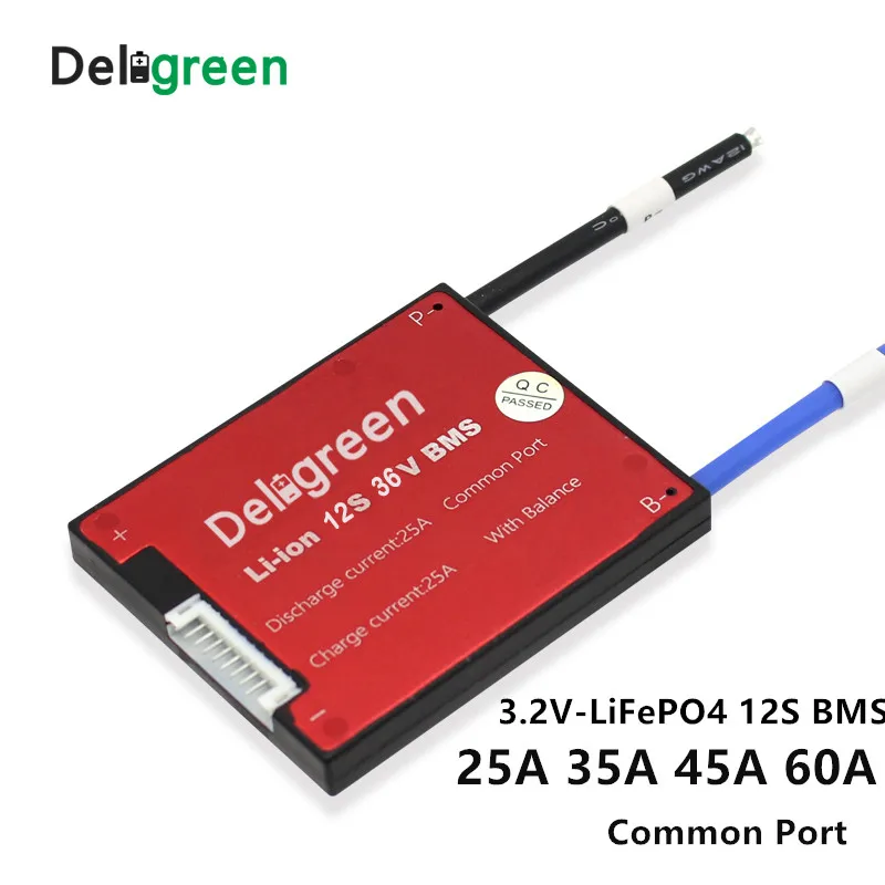 12S LiFe bms 36V 18A25A 35A 45A 60A PCB для литий-ионного LiFePO4 Аккумуляторный блок для электрического велосипеда и скутера с самобалансом