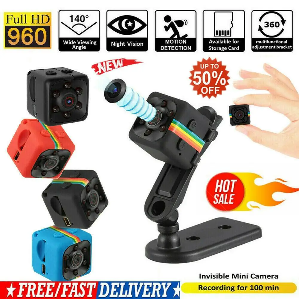 Sq11 мини камера HD 1080P сенсор ночное видение видеокамера движения DVR микро Спорт DV