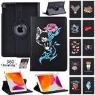 Чехол-подставка для IPad Mini 1, 2, 3, 2021, 9, 10,2, 5, 6, 7, 8, 360, вращающийся на 45 градусов