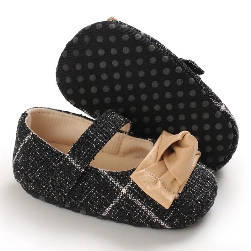 2020 Newborn Baby Girl Crib Shoes Bowknot Soft Princess Cotton Anti-slip Sneaker Prewalker 0-18M |