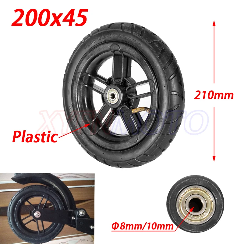 

200x45 Wheel Tire for Etwow Electric Scooter 8 Inch 200x45 Inner Tube Outer Tire Wheel Universal 8X1 1/4 Wheel
