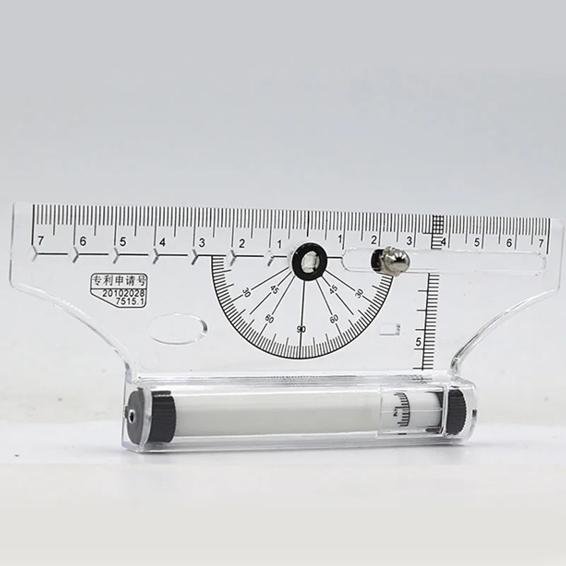 

New Multifunctional Drawing Ruler Portable Universal Parallel Ruler Practical Measuring Tool for School Office