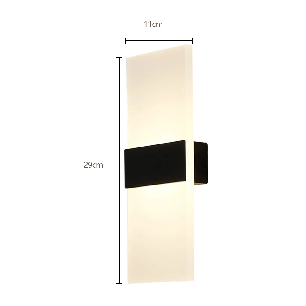 

Modern LED Acrylic Wall Sconce Lamp 3000K Up Down Lamp Lighting Fixture Lamps for Bedroom Corridor Stairs Bathroom Home Decor
