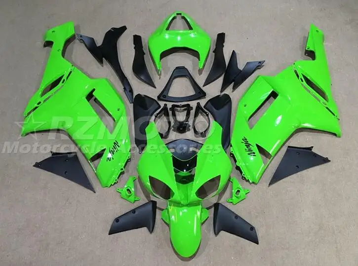 

Новый комплект обтекателей для мотоциклов ABS Aftermarket, подходит для Kawasaki Ninja ZX-6R ZX6R 2007 2008 07 08, кузов глянцевый зеленый