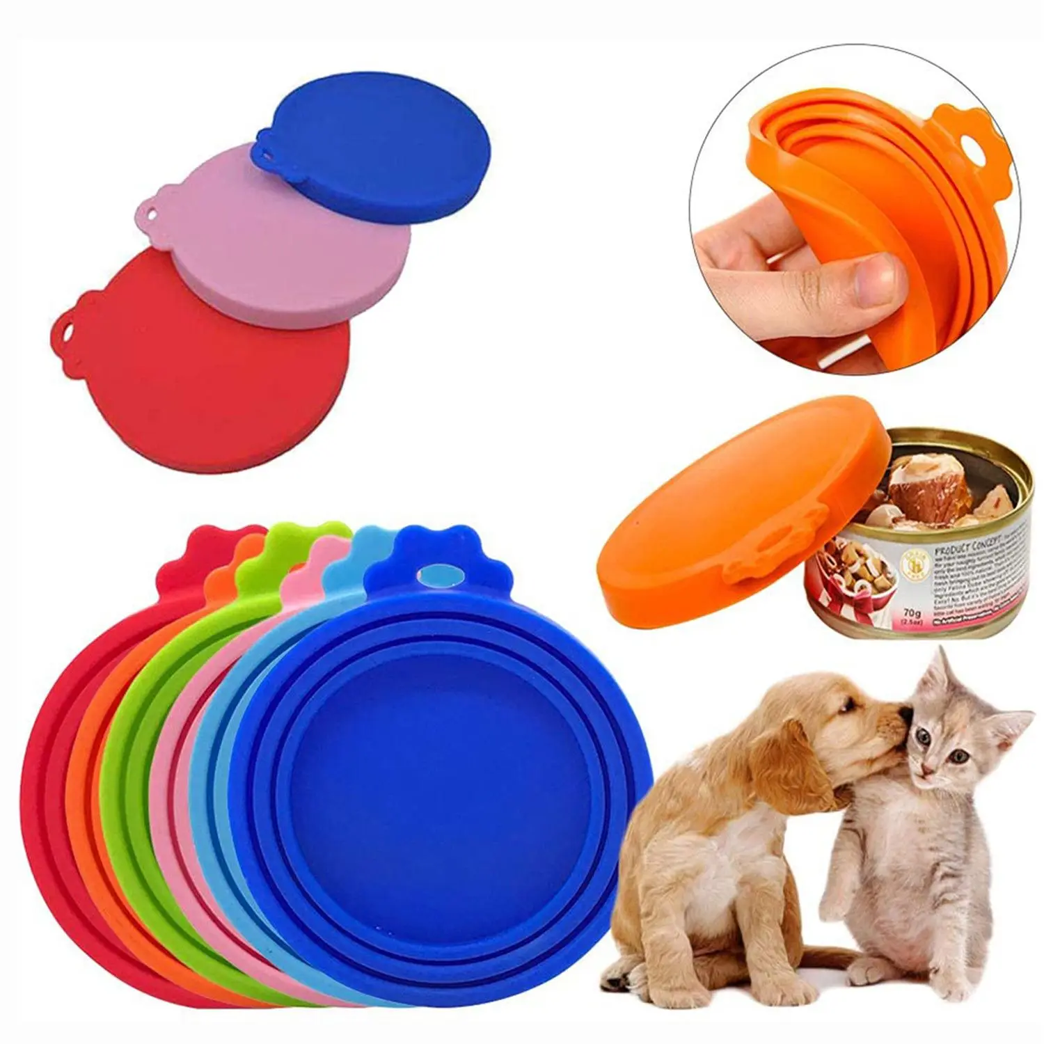 

Food Storage Anti-Rotten Kitchen Mould Proof Fresh Keeping Lids Gasket Can Cover Tin Case