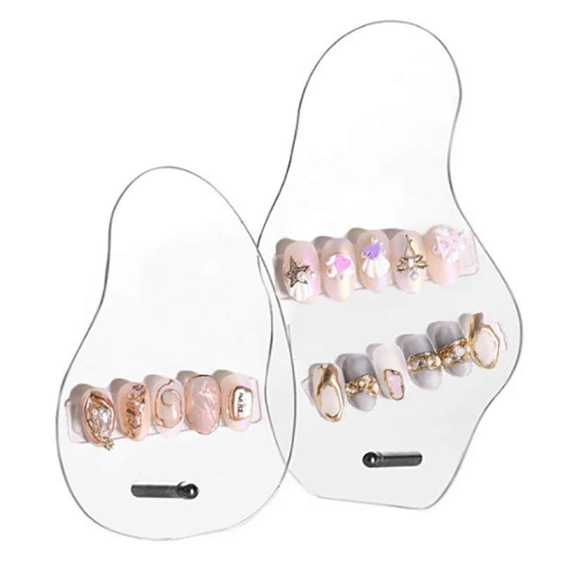 

Clear Acrylic False Nail Tip Display Board Color Card Display Irregular Board