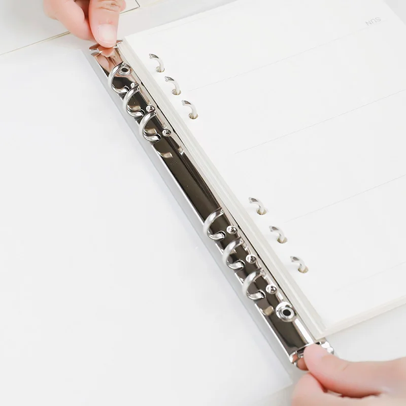 A5 A6 PP зажим файл папку прозрачная Пластик Тетрадь журнал с отрывными листами