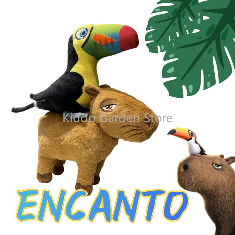 

Anime Movie Encanto Plush Toy Toucan Pico Plsh Pillow Soft Capybara Stuffed Animal Plushie Kawaii Simulation Hornbill Plush Gift
