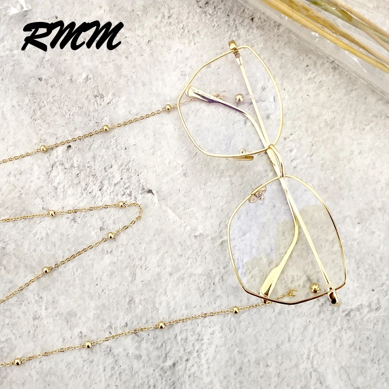 RMM брендовые модные шикарные Золотые Серебряные очки солнечные с цепочкой для