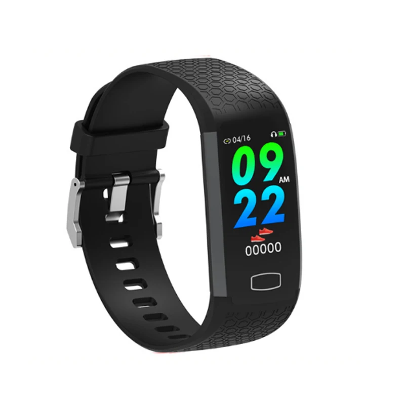 Black-H22 ONEMIX Fashion Smart Fitness Watch Waterproof Sport Pedomoter Oxygen Blood Pressure Monitor Accurate Step Counter Bracelets - Цвет: Black-H22