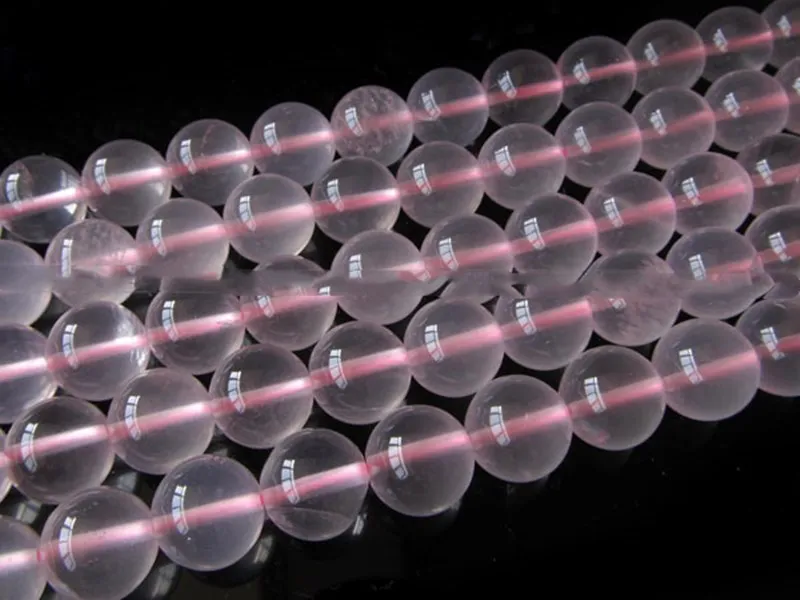 

loose beads Rose Quartz round 4-14mm 14" for DIY jewelry making FPPJ wholesale beads nature gem stone