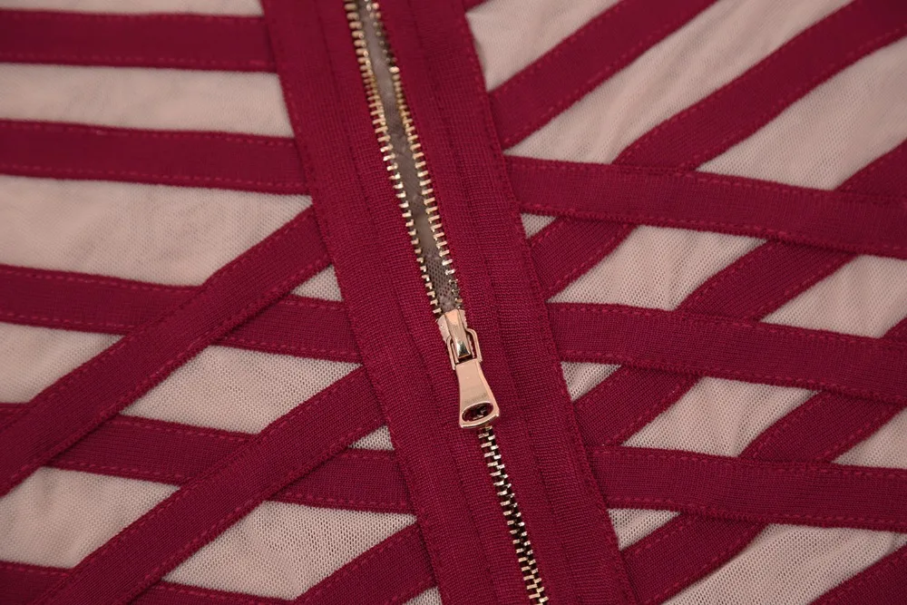 

2019 Women red strapless off shoulder Elegant bandage dress Celebrity evening party bodycon dresses