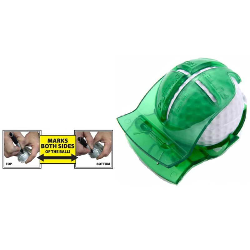 

Golf Scribe Accessories Supplies Transparent Golf Ball Green Line Clip Liner Marker Pen Template Alignment Marks Tool Putting