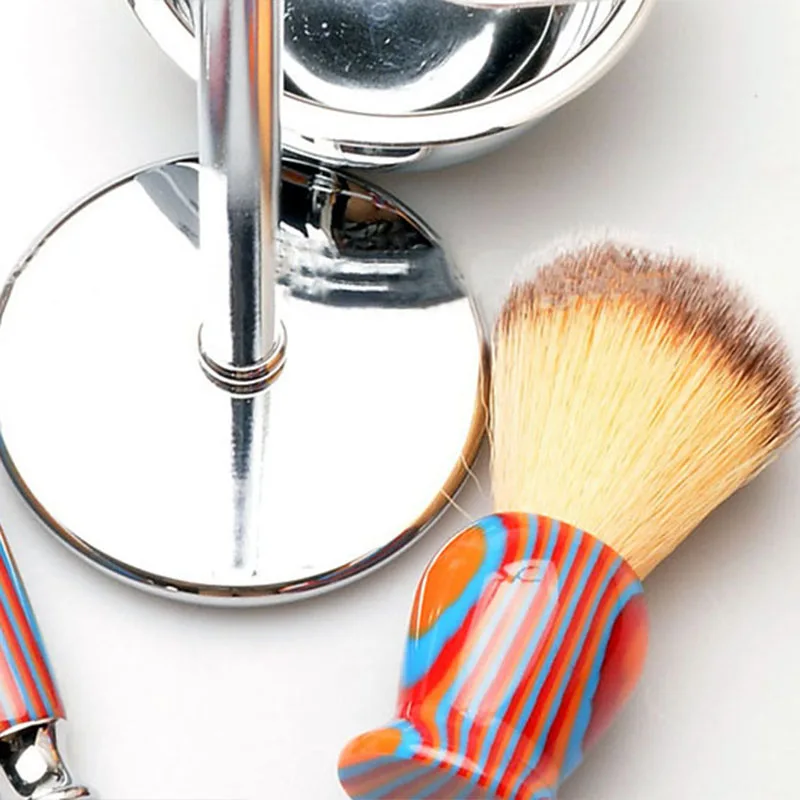 

5 in 1 Men Shaving Razor Set Thick Shaving Brush Soap Bowl Stand Holder Detachable Shaving Razor Male Facial ShavingTool