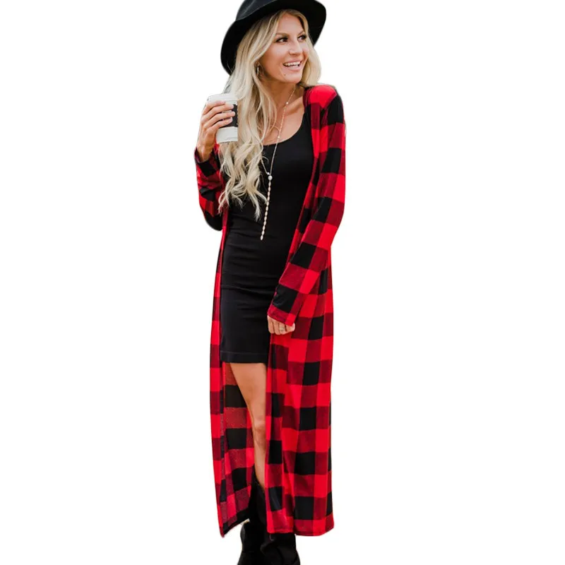 Women Long Sweater Buttons Knitted Cardigan Sleeve Neckline Knitwear Coat Autumn Winter 2019 Fashion Jumpers Ladies |