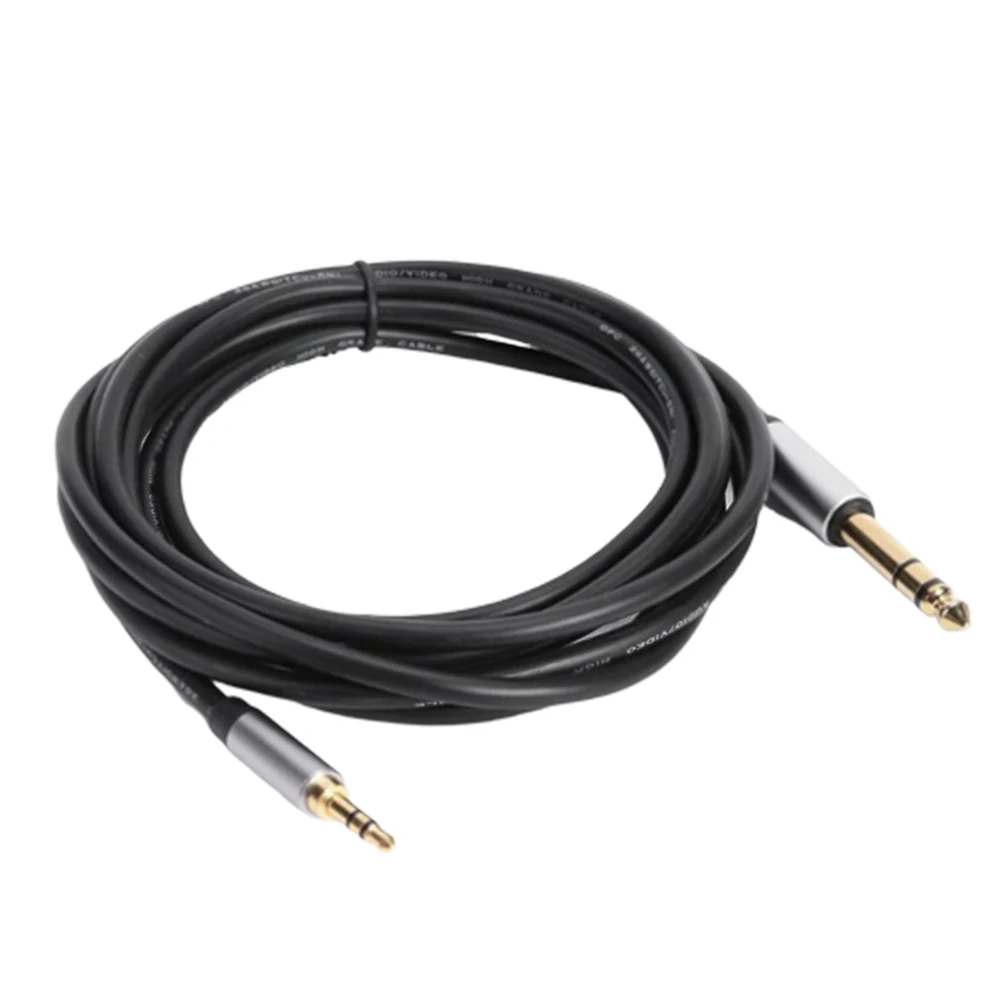 Audio Cable 3.5mm Male to 6.35mm Male Jack Audio Cable Connector Speaker Line Aux Cable For Guitar Mixer Amplifier Loudspeaker