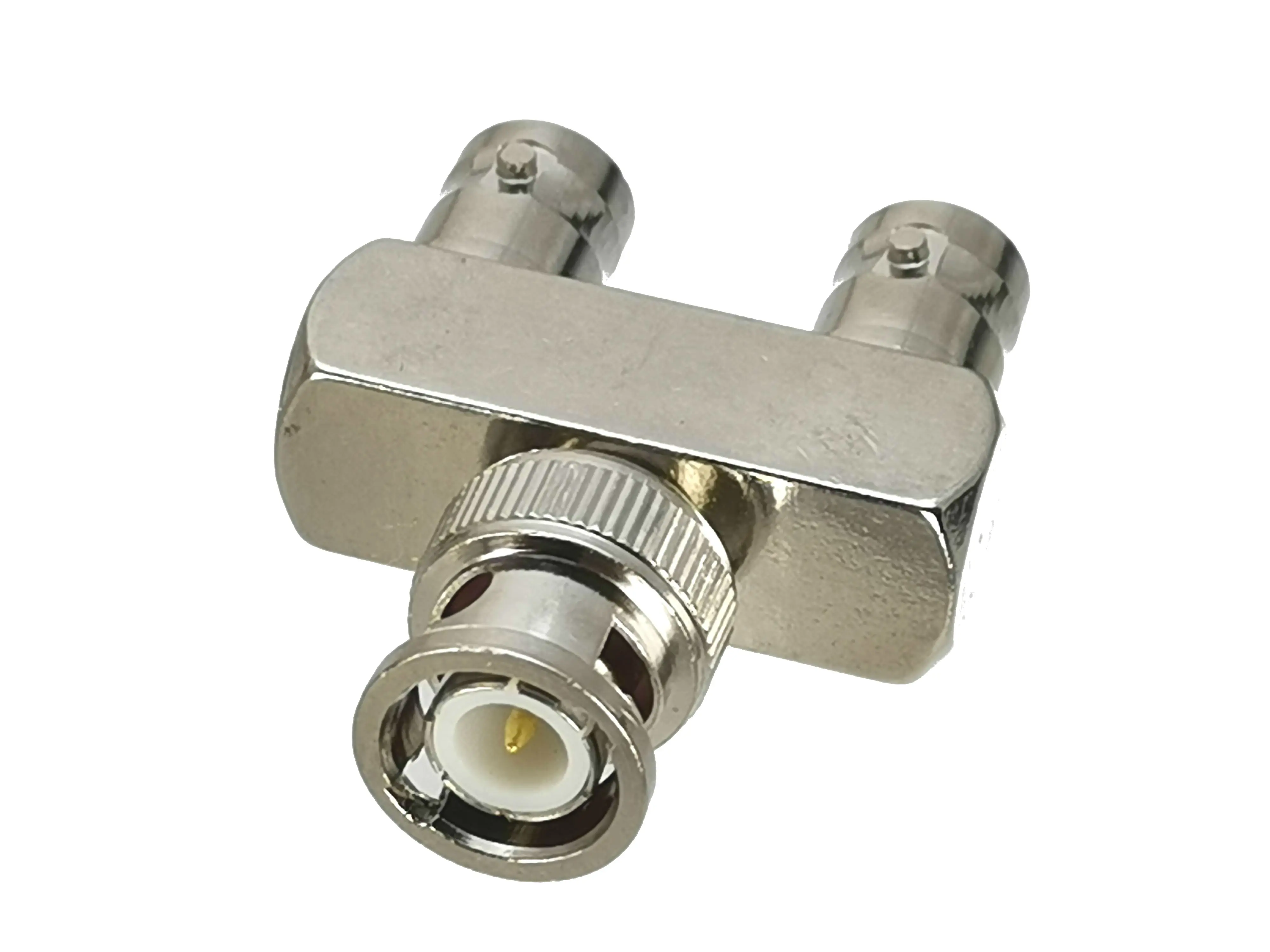 1 шт. BNC штекер к 2x гнездо Y сплиттер RF адаптер разъем коаксиальный высокое