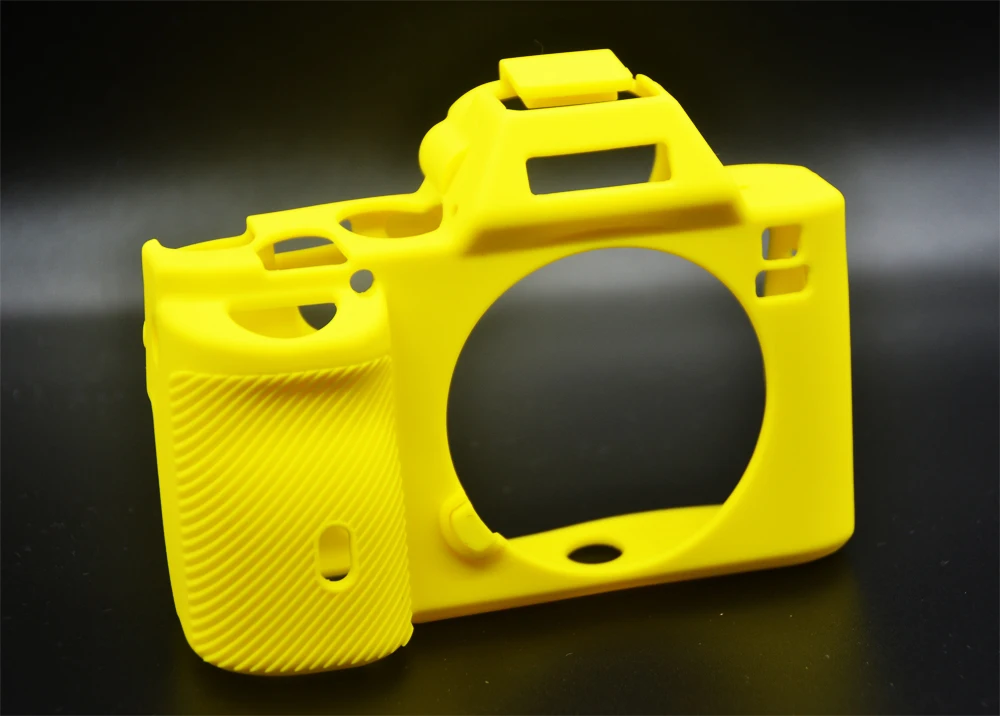 Yellow Красивый мягкий силиконовый чехол для видеокамеры sony A7 A7R A7S A7 R A7 Mark 1 резиновый чехол для камеры защитный чехол - Цвет: Yellow