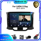 Автомагнитола 2 Din, мультимедийный видеопроигрыватель для LADA X Ray Xray 2015-2019 с GPS-навигацией и DSP стереоприемником, Android 10