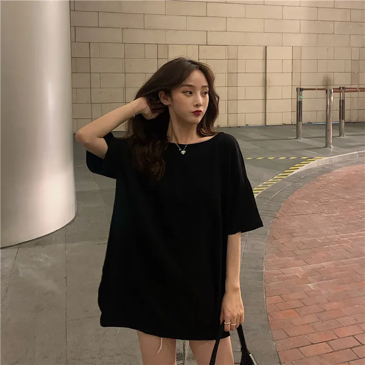 Футболка женская с вырезами пикантный Свободный Топ из хлопка коротким рукавом