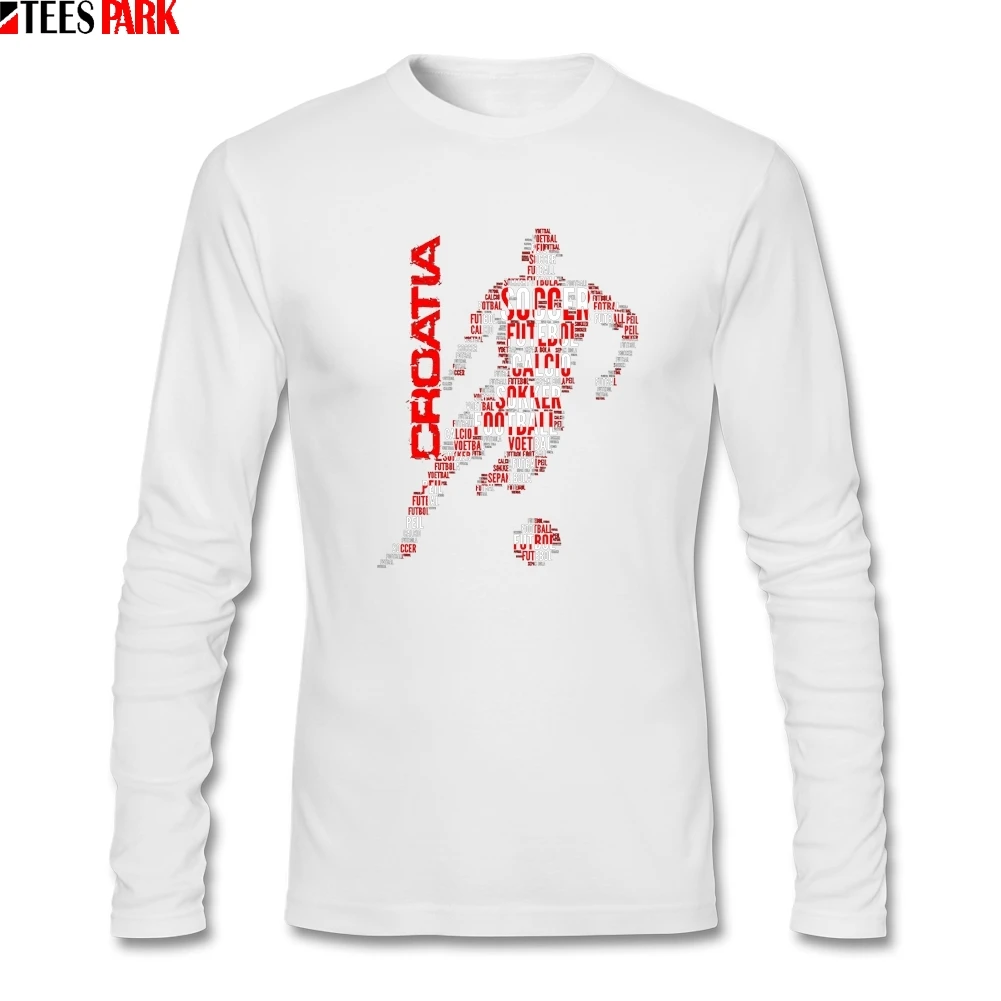 Личности для мужчин Хорватия футболист типографии футболка одежда взрослых 100%