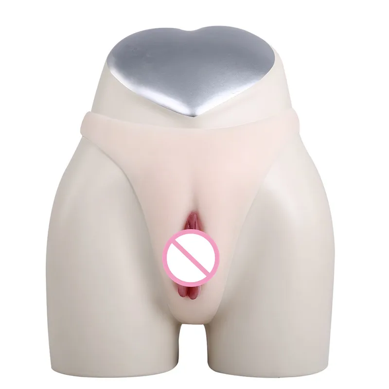 100% силиконовые поддельные вагинальные стринги Т образные искусственная