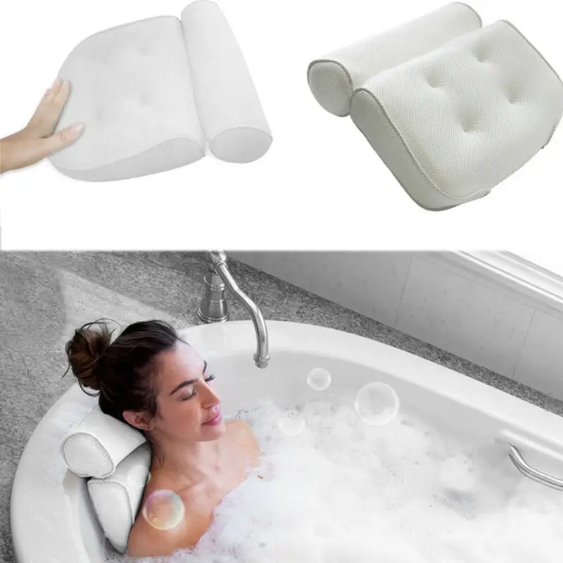 Подушка для ванны спа расслабляющий массаж с 6 большими присосками горячей Новая