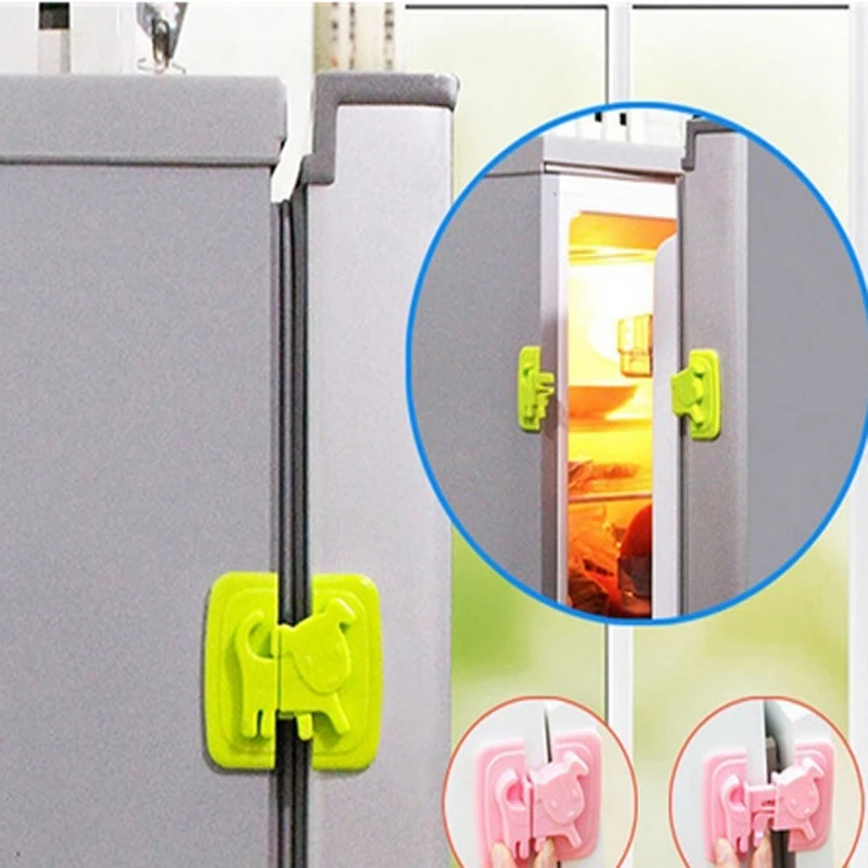 Productos de seguridad para beb&eacute;s con forma de dibujos animados, cerraduras y correas de gabinete de seguridad para el cuidado del beb&eacute;, productos para puerta de nevera, cerraduras de armario-1