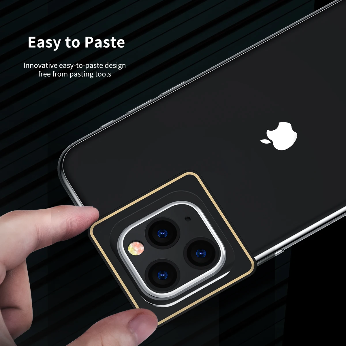 ROCK 2 шт 3D полная задняя крышка для объектива камеры Защита экрана для iPhone 11 Pro Max пленка из закаленного стекла алюминиевый чехол для объектива Защита
