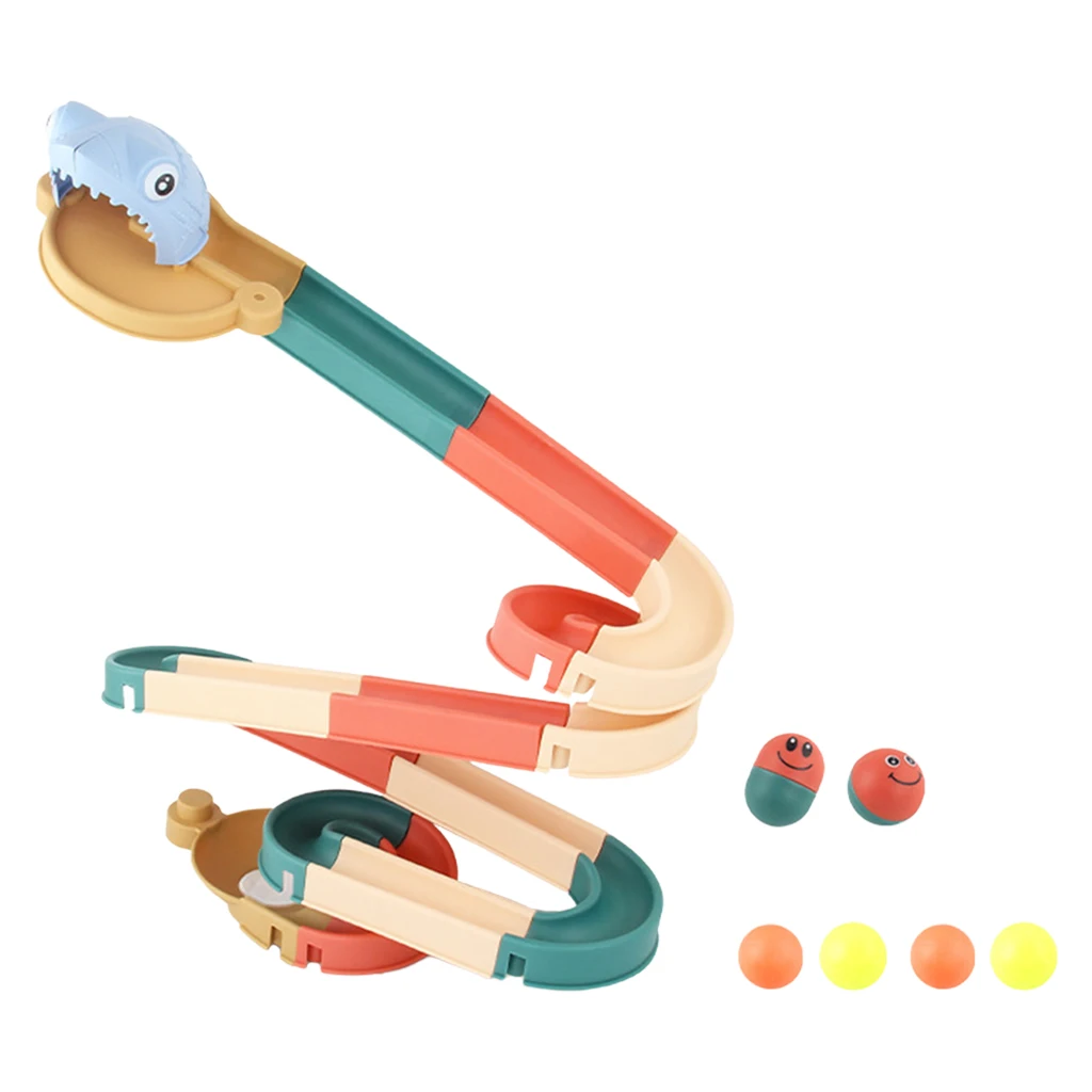 

Kids Cartoon Baby Bath Toys DIY Race Slide Bathtub Tools Shower Games Toy