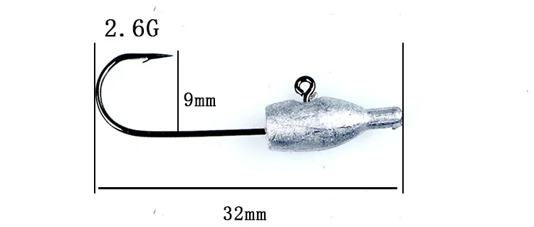 5 шт./лот рыболовный крючок с открытой рукояткой джиг-головка для подледной