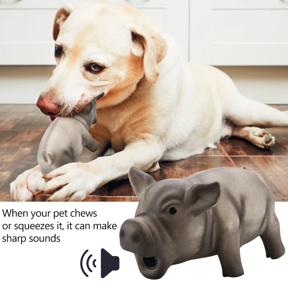 Cute Pig Grunting Squeak Latex Pet Chew Toys for Dog Squeaker Training Products Resistant Puppies Small Dogs Toys@3 | Дом и сад