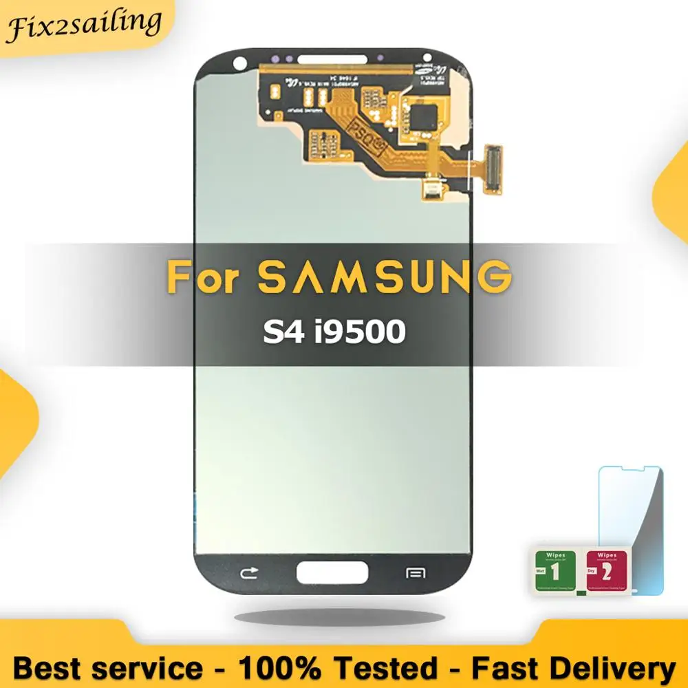 Супер AMOLED ЖК дисплей для Samsung Galaxy S4 i9500 i9505 i9506 i337 экран Замена дигитайзер сборка