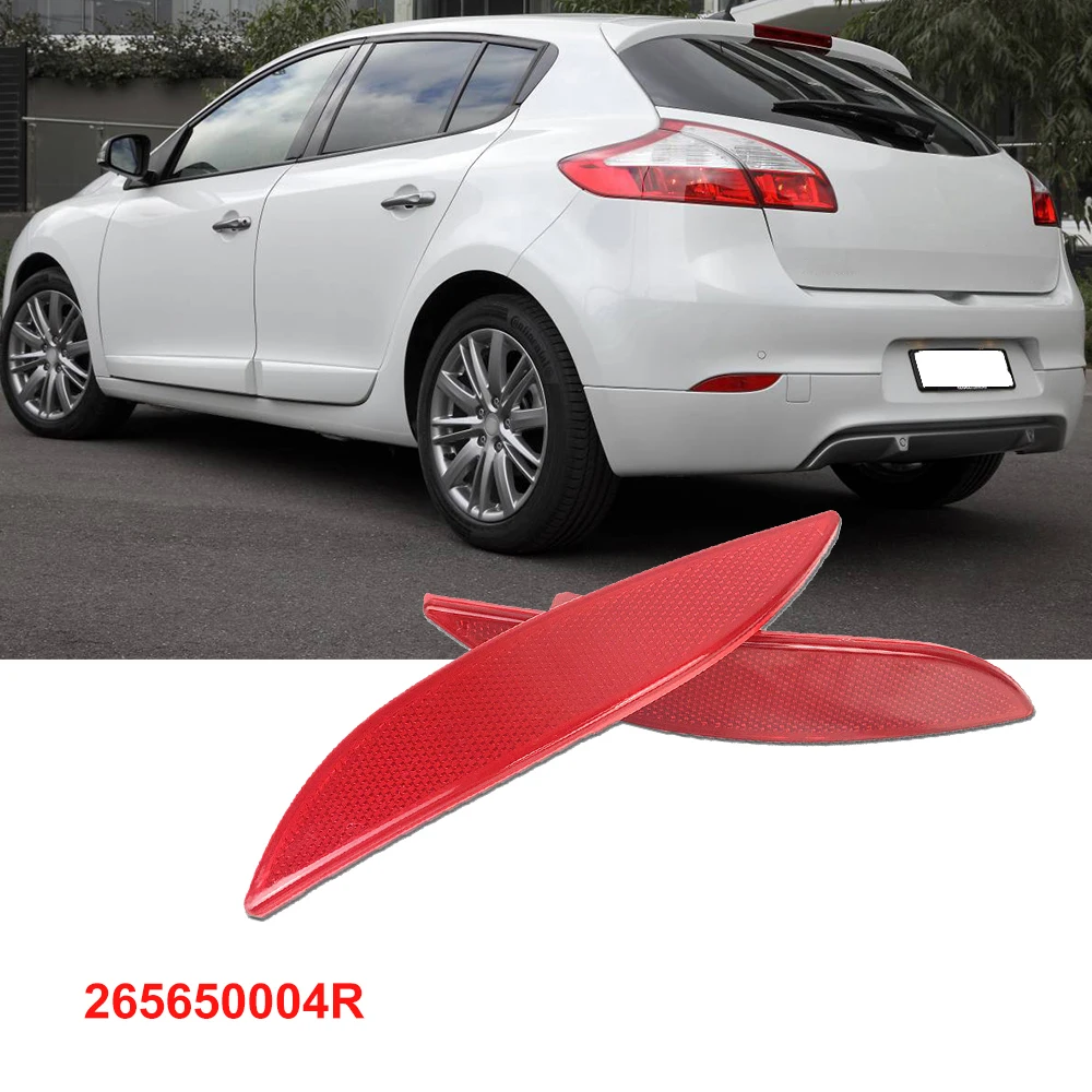 

Rear Bumper Reflector Light Lens 265650004R 265600004R for Renault Megane MK3 Hatchback Grandtour Fluence