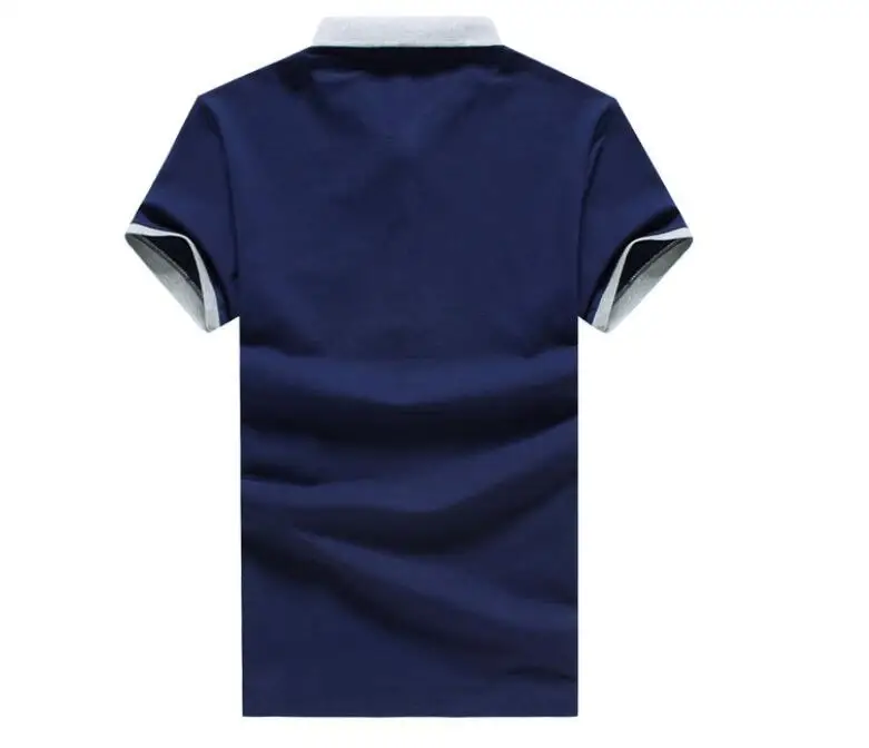

2019 New Mens Polo Shirts Breathable Cotton Short sleeve Man Wide-waisted Turn-down Collar Tees Shirt Plus Size