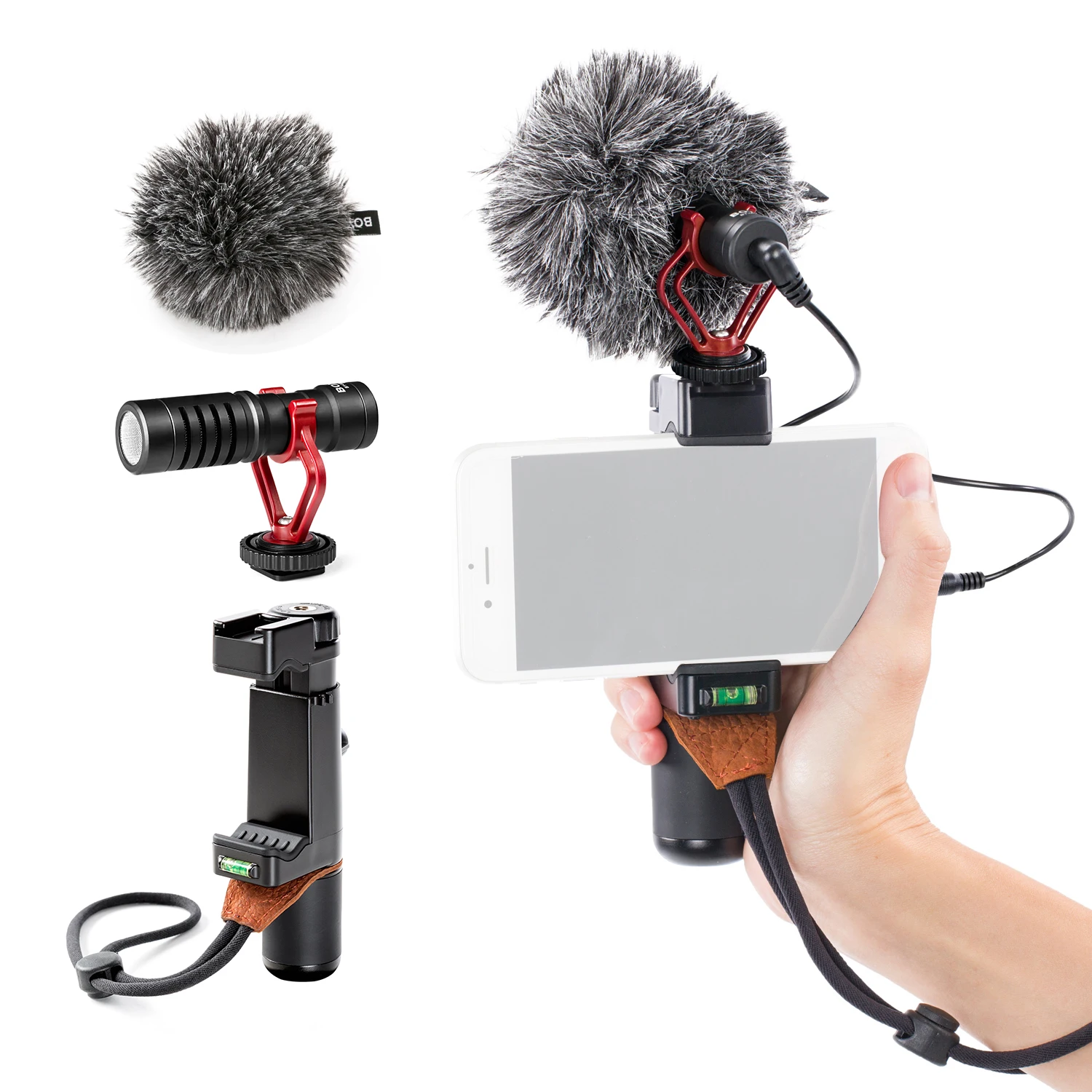 Дешево BOYA BY-MM1 кардиоидный микрофон и PSC1 SmartGrip стойка для селфи & PL30 светодиодный светильник для смартфонов, камер, видеокамер, видеокамер Дешево BOYA BY-MM1 кардиоидный микрофон и PSC1 SmartGrip стойка для селфи & PL30 светодиодный светильник для смартфонов, камер, видеокамер, видеокамер