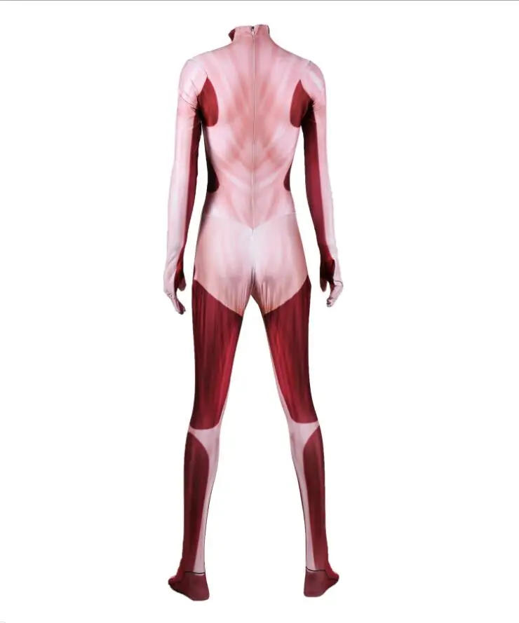 Attack On Titan Hero Bodybuilding Simulated Muscle Cosplay Costume Top Women Bodysuit  Power Suit Giant
