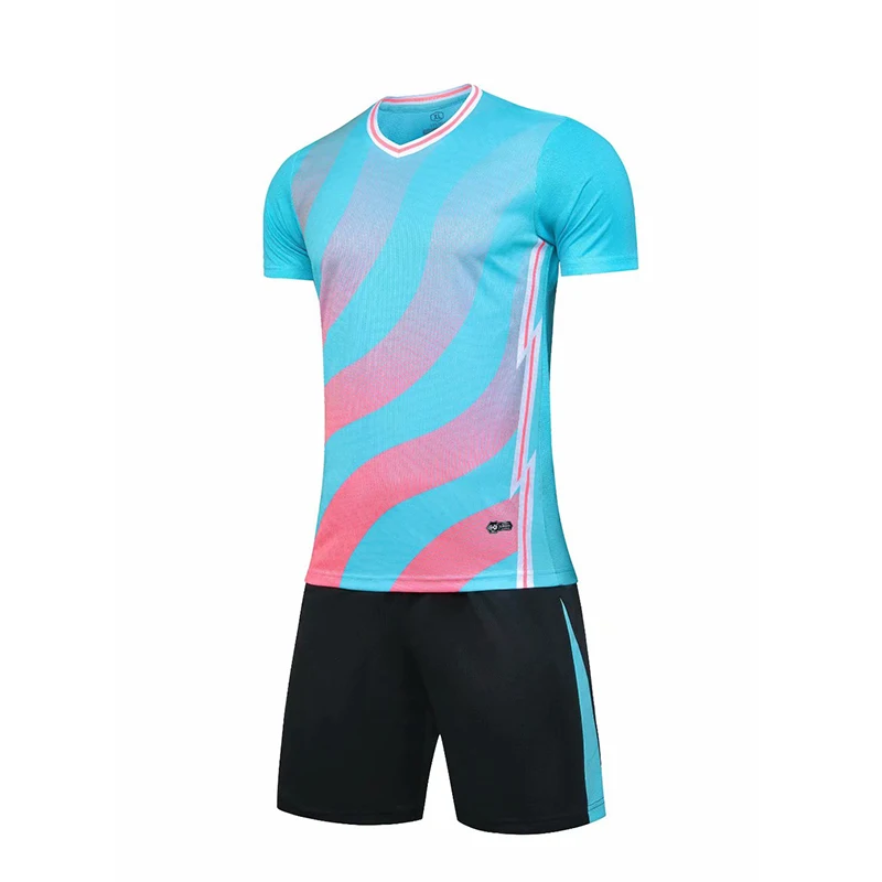 Мужская рубашка с коротким рукавом и красная футбольная майка комплект в морском