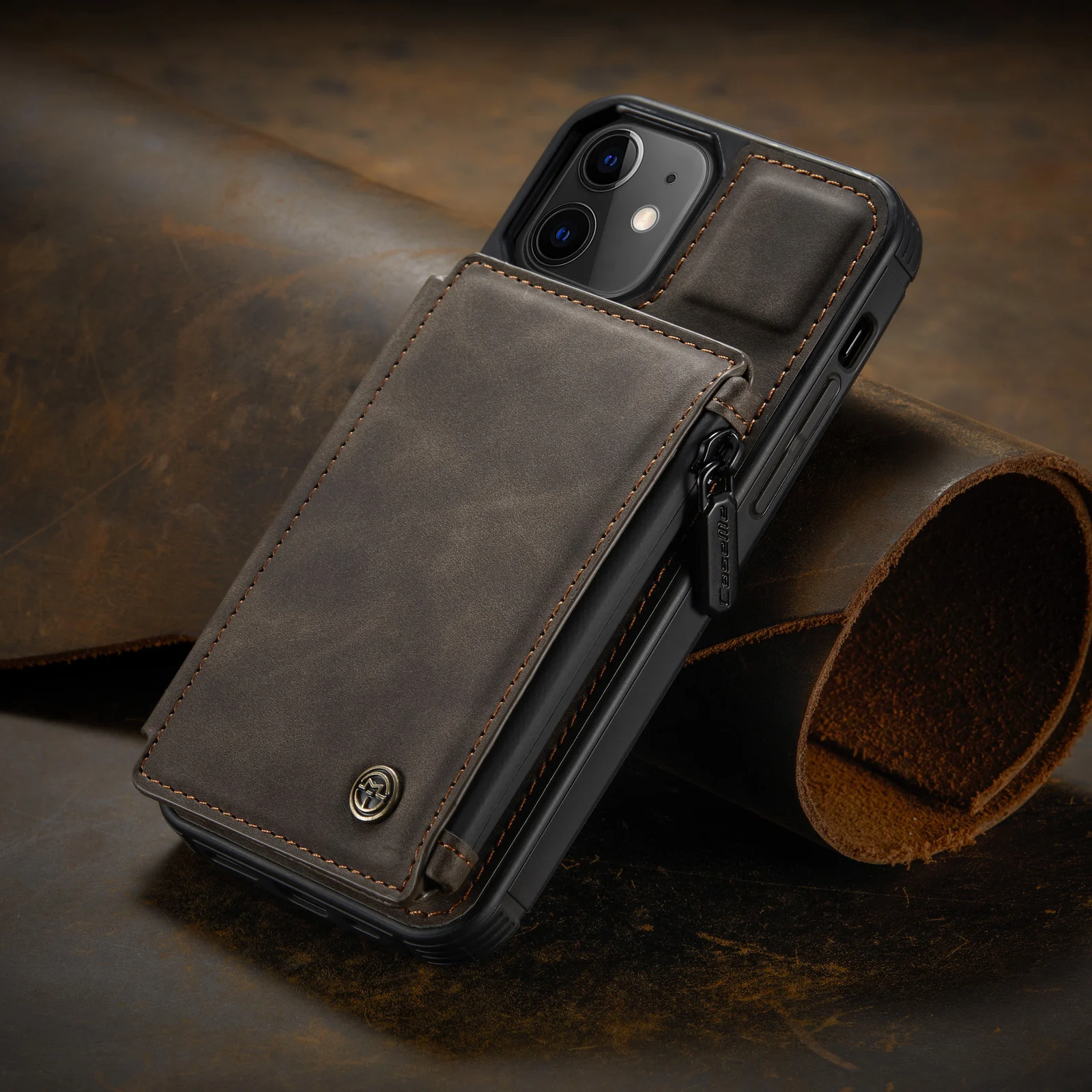 Чехол кошелек на молнии для IPhone 11 12 Pro XS Max X XR 8 7 Plus SE 2020 12|Чехлы-портмоне| |
