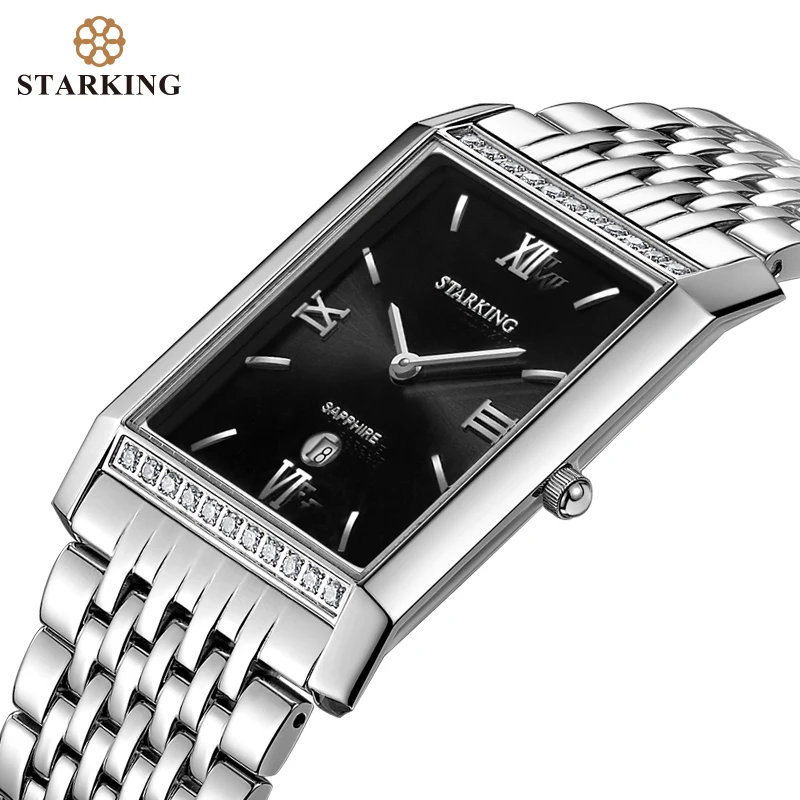 Часы мужские кварцевые аналоговые из нержавеющей стали водонепроницаемые