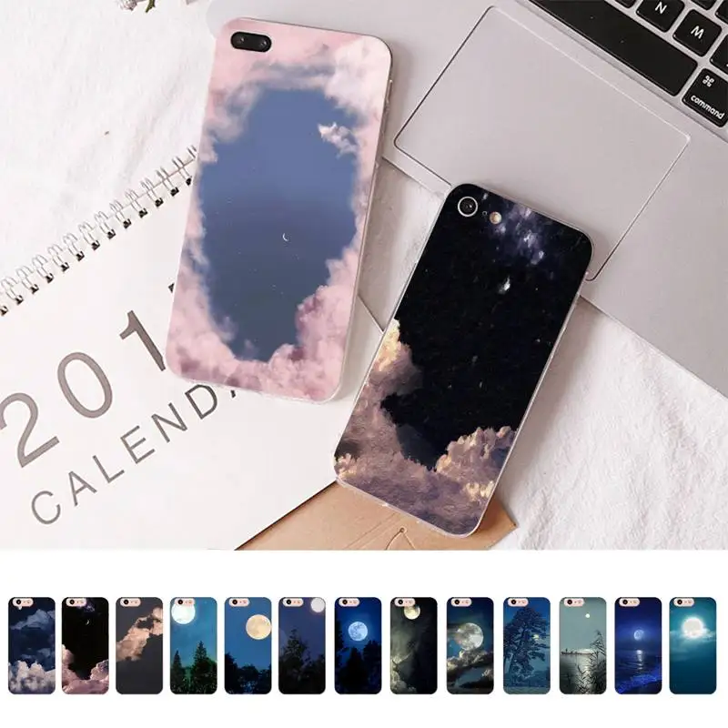 

Starry Sky Scenery Phone Case for iPhone 13 11 12 pro XS MAX 8 7 6 6S Plus X 5S SE 2020 XR case