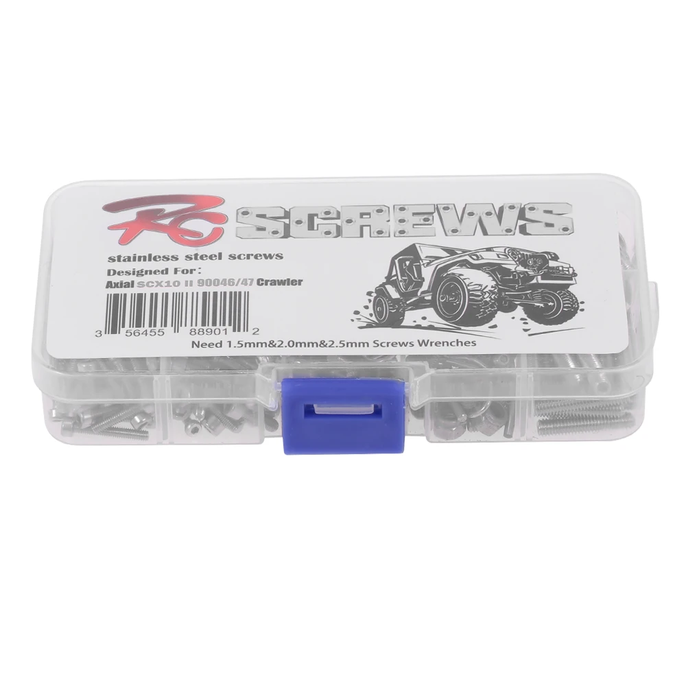 RC винты из нержавеющей стали набор винтов для Traxxas SCX10 II 90046 90047 автомобиль