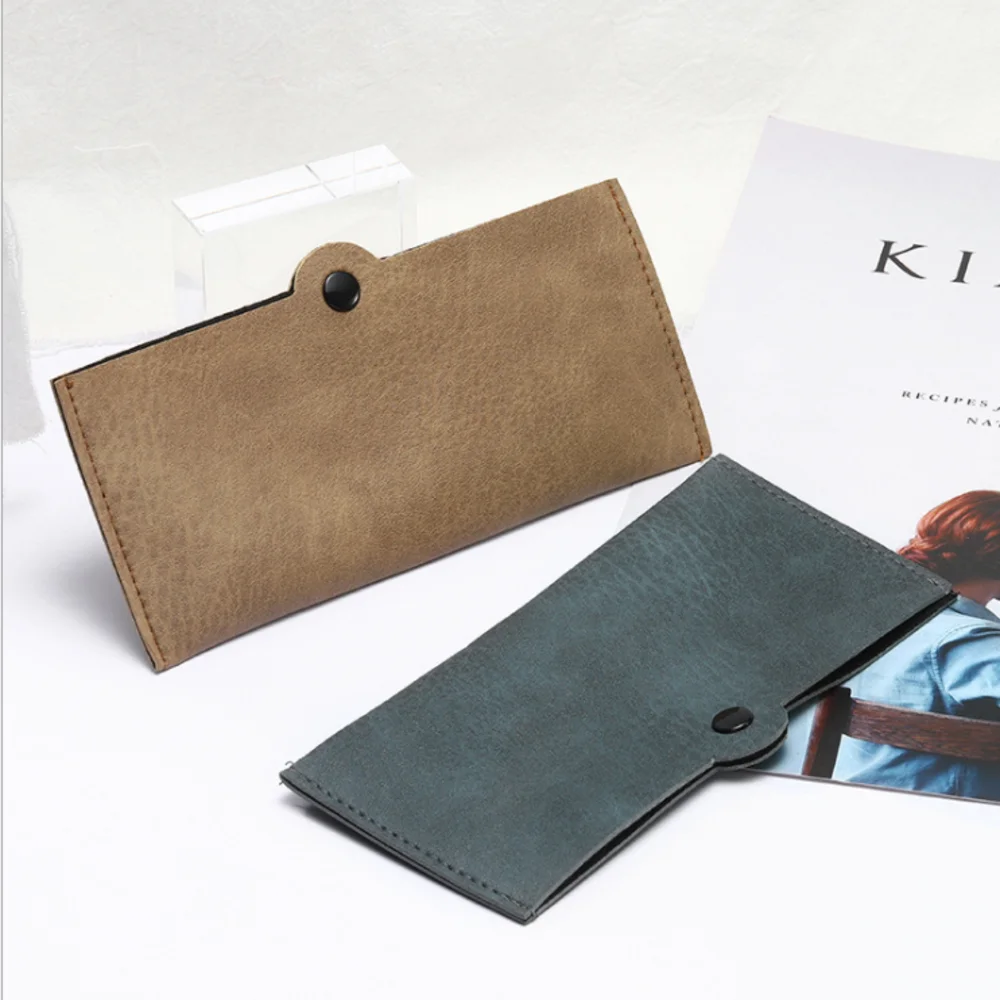 Водонепроницаемый Кожаный Чехол для очков простая Мягкая Твердая Сумка хранения