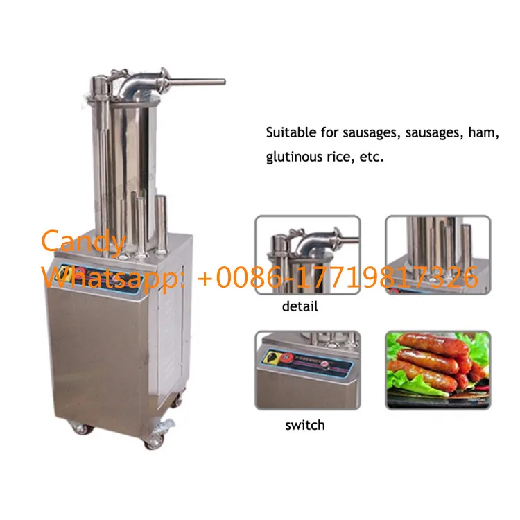 Электрическая машина для наполнения колбасных изделий 15L автоматическая