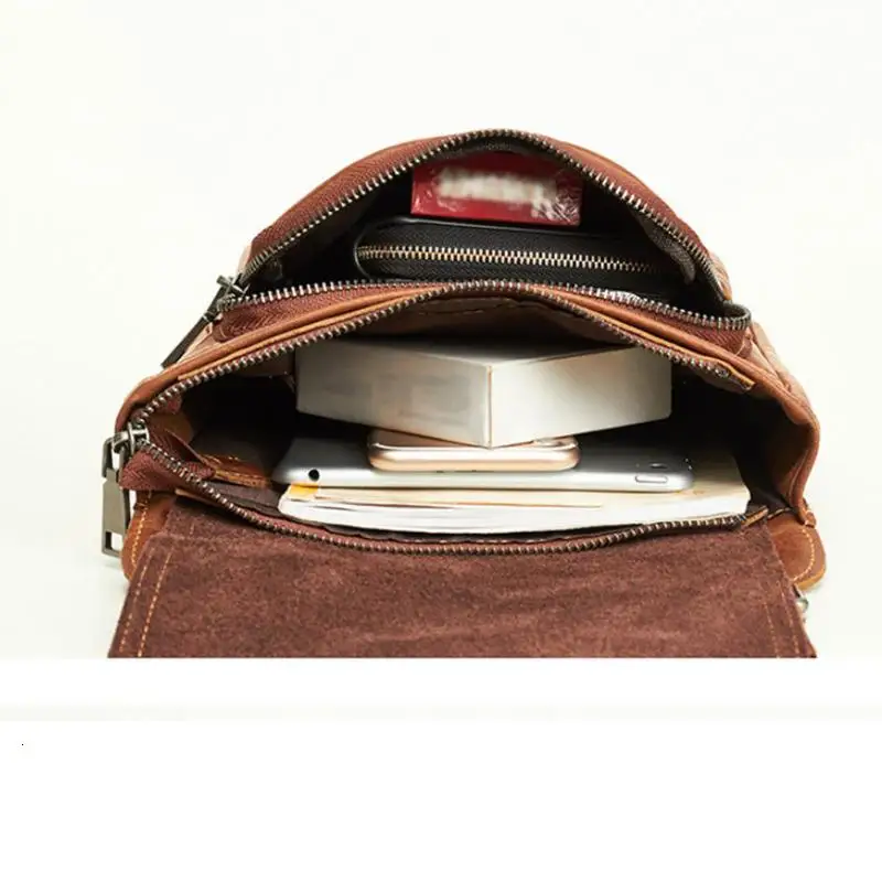 

Vintage Small Male Shoulder Bag Bussiness Crossbody Bags For Mens Man Leather Bags New Genuine Leather Men's Messenger Bags