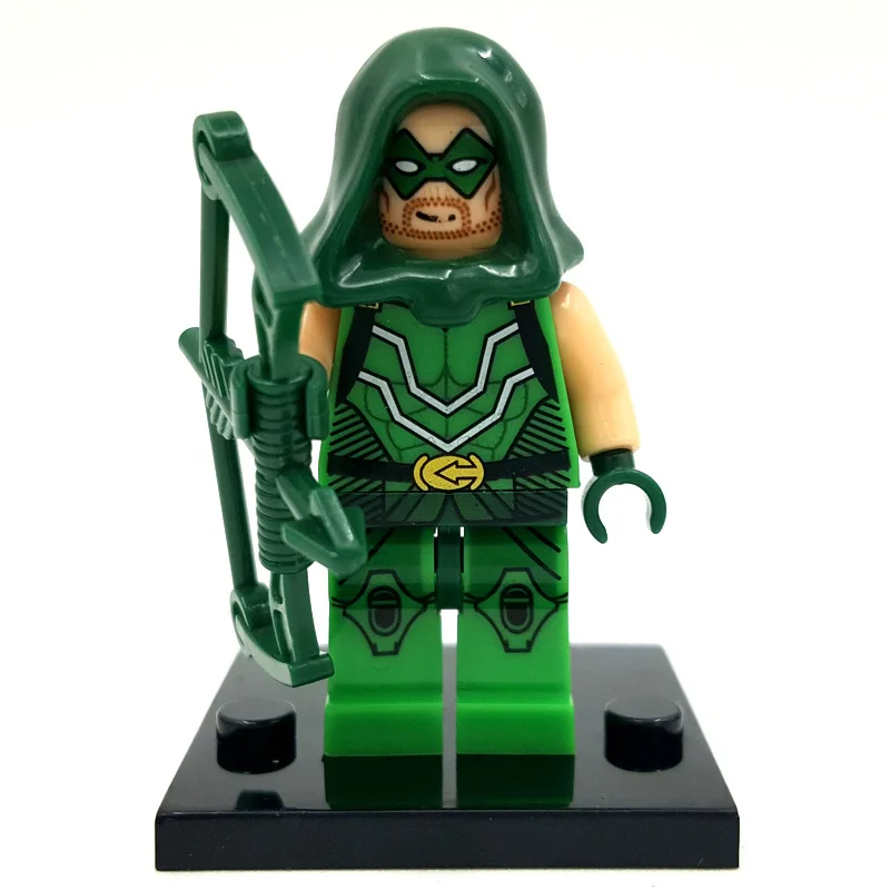 Arrow Одиночная супер герой Зимний Солдат Циклоп стрела Марсианский Охотник Женщина-кошка фантастические четыре строительные блоки модель игрушки фигурка - Цвет: Arrow