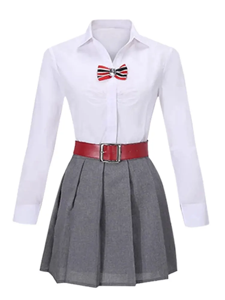Элитная школьная форма сериала ТВ 2021 серый костюм для косплея индивидуальная
