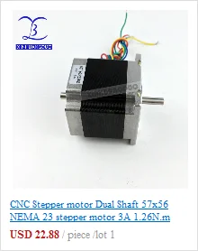 Nema 23 шаговый двигатель 2 фазы 4-Leads 270 Oz-in/180Ncm 76 мм CNC 3d принтер 23HS8430 1,8 deg XINHUANGDUO