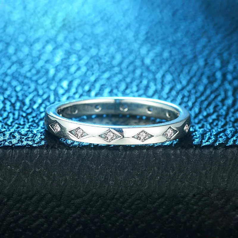 Кольца для влюбленных TONGZHE ювелирные изделия из белого золота с кубическим